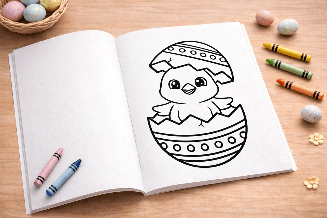 Easter Coloring Book for Toddlers | Printable Ages 3–6 preview