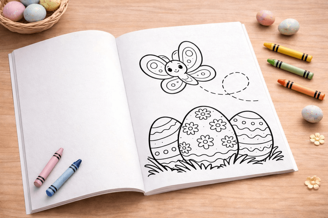 Easter Coloring Book for Toddlers | Printable Ages 3–6 preview